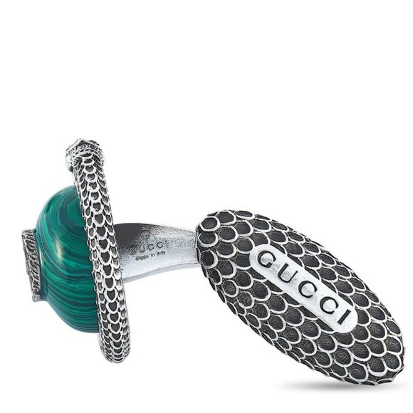 Authentic Gucci Garden GG Snake Cuff Links in Silver NEW IN BOX - Picture 7 of 9